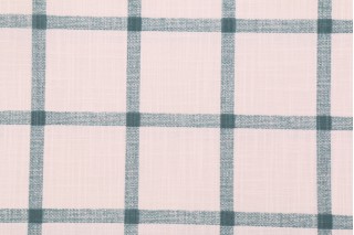 Premier Prints Aaron Slub Canvas Printed Cotton Drapery Fabric in Plantation Blue