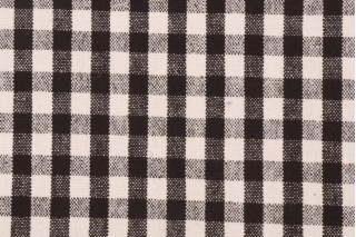 PK Lifestyles Logan Check Woven Upholstery Fabric in Domino