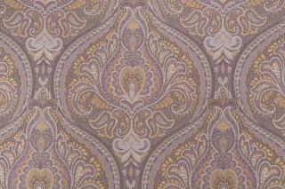 Medallion Backed Tapestry Upholstery Fabric in Amethyst 