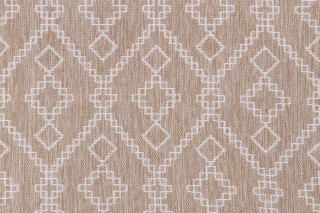Diamond Woven Outdoor Fabric in Sand 