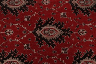 Ravi Woven Chenille Upholstery Fabric in Multi Red 