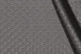 Little Sawyer Vinyl Upholstery Fabric in Pewter