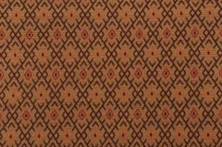 Lasso Woven Upholstery Fabric in Cayenne 