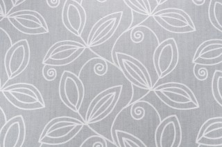Heritage Fabrics Botanique Embroidered Drapery Fabric in Blue Mist 
