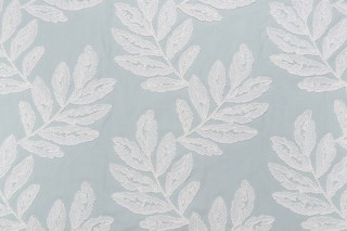Heritage Fabrics Bimini Embroidered Drapery Fabric in Powder