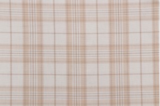 Robin Plaid Woven Decorator Fabric in Natural