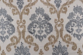 Addlestone Damask Upholstery Fabric in Cloud