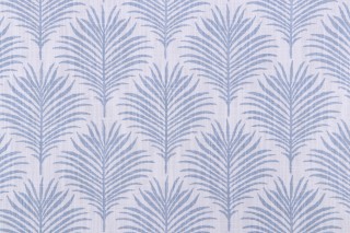 Premier Prints Palmetto - Slub Canvas Printed Cotton Drapery Fabric in Mist 