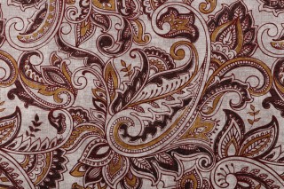 Alisha Printed Velveteen Decorator Fabric in Spice