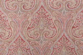 Waverly Quiet Place Printed Cotton Blend Drapery Fabric in Rouge 