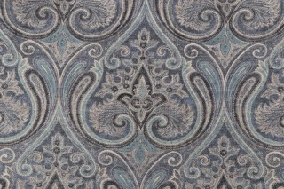 Waverly Quiet Place Printed Cotton Blend Drapery Fabric in Ink 