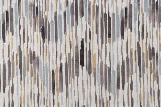Kelly Ripa Home Drizzle Printed Cotton Drapery Fabric in Shell 