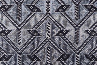 PK Lifestyles Anatalya Printed Cotton Drapery Fabric in Indigo 
