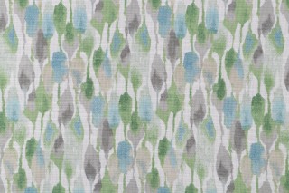 Waverly Waterfalls Printed Cotton Drapery Fabric in Meadow 