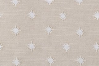 PK Lifestyles Starry Printed Cotton Drapery Fabric in Twine 