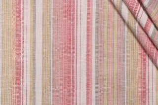 Roth & Tompkins Sonoma Stripe Woven Decorator Fabric in Sunset for Heritage Fabrics 