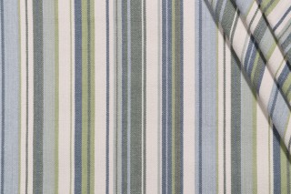 Roth & Tompkins Victoria Woven Decorator Fabric in Ocean for Heritage Fabrics 