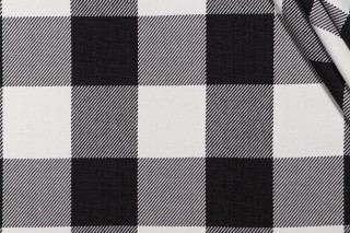 Roth & Tompkins Metro Check Woven Decorator Fabric in Ebony for Heritage Fabrics 