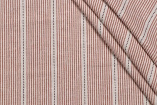 Roth & Tompkins Interchange Woven Decorator Fabric in Clay for Heritage Fabrics 