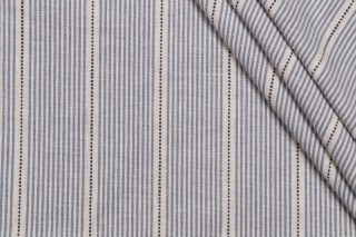 Roth & Tompkins Interchange Woven Decorator Fabric in Denim for Heritage Fabrics 
