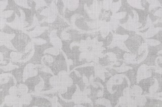 Roth & Tompkins Mustique Printed Polyester Blend Drapery Fabric in Dove for Heritage Fabrics 