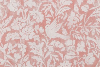 Roth & Tompkins Everly Printed Cotton Drapery Fabric in Peony for Heritage Fabrics 
