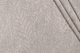 PK Lifestyles Climbing Leaves Woven Chenille Upholstery Fabric in Sage