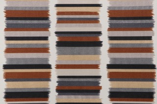 PK Lifestyles Solar Stripe Printed Polyester Outdoor Fabric in Ebony