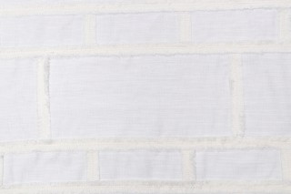 PK Lifestyles On The Fringe Embroidered Drapery Fabric in Cream