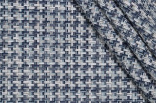 Waverly Touro Woven Chenille Upholstery Fabric in Cielo