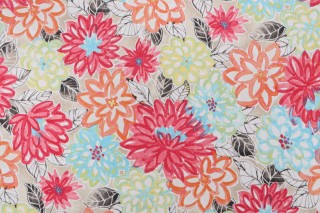 Laurette Design Matisse Printed Polyester Outdoor Fabric in Watermelon for PK Lifestyles