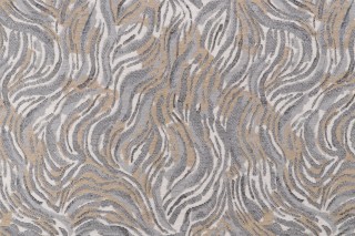 Golding Tigress Woven Chenille Upholstery Fabric in Silver