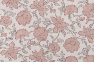Roth & Tompkins Lola Printed Cotton Blend Drapery Fabric in Carnation for Heritage Fabrics 