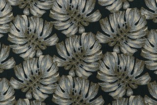 Outdura Palms Woven Solution Dyed Acrylic Outdoor Fabric in Hunter 