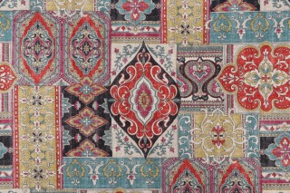 Covington Hamadi Printed Linen Blend Drapery Fabric in 429-Gemstone 