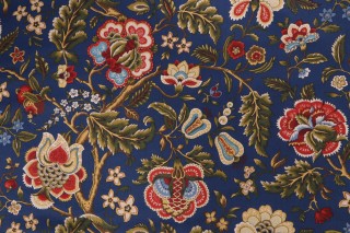 Waverly Imperial Dress Printed Cotton Twill Drapery Fabric in Jewel 