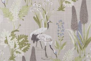 Trevi Fabrics Poise Printed Polyester Blend Drapery Fabric in Linen 