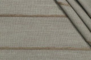 Stripe Woven Chenille Upholstery Fabric in Willow