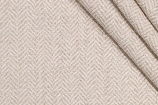 Woven Chenille Upholstery Fabric in Parchment