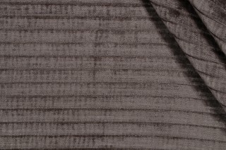 Stripe Woven Chenille Upholstery Fabric in Seal