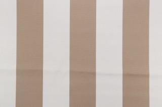 1 Yard Cabana Stripe Woven Outdoor Fabric in Wheat