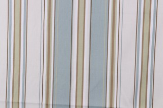 Robert Allen Freewater Printed Cotton Twill Drapery Fabric in Capri