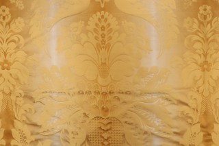 Scalamandre Palazzo Veneziano Silk Damask Decorator Fabric in Gold