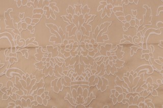 Scalamandre Le Olympia Damask Decorator Fabric in Mastic