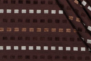 Scalamandre Wicklow Woven Chenille Upholstery Fabric in Espresso
