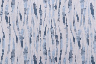 Magnolia Home Bennett Printed Cotton Drapery Fabric in Ocean