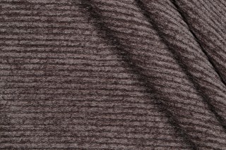 Amar Woven Chenille Upholstery Fabric in Smoke