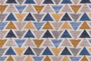 Covington Midas Printed Cotton Drapery Fabric in 54-Sapphire