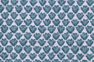 Premier Prints Benton-Slub Canvas Printed Cotton Drapery Fabric in Blue Springs