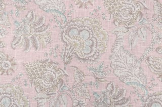 Covington Beethoven Printed Linen Blend Drapery Fabric in 704-Dusty Rose
